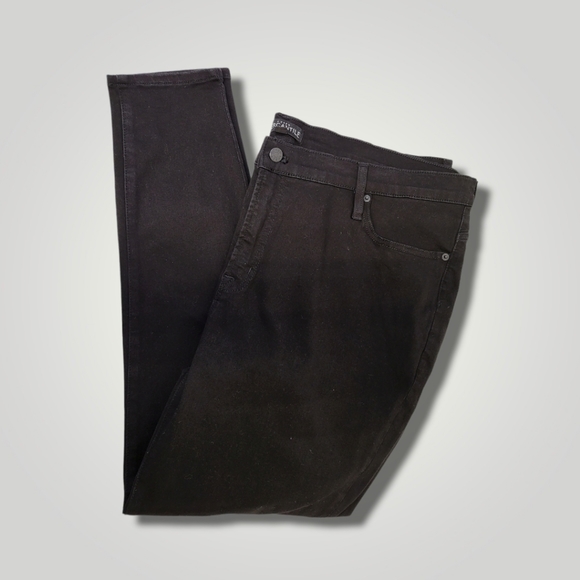 J.Crew Mercantile Mens Black Jeans 36 Straight Fit Cotton Blend Denim Pants‎ - Picture 1 of 11